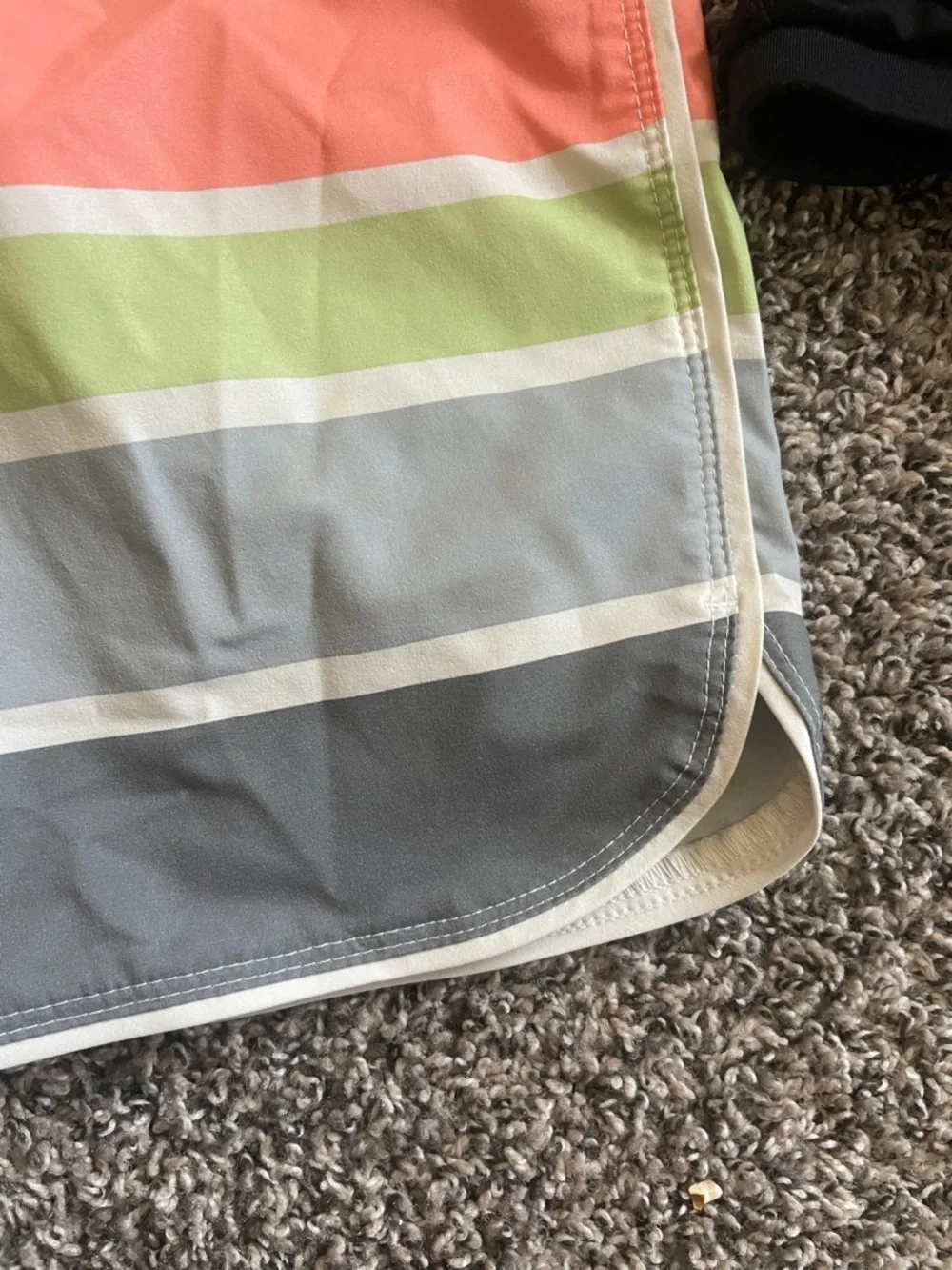 art class Boys Striped Swim Trunks - Teal, Coral, Lime, Gray